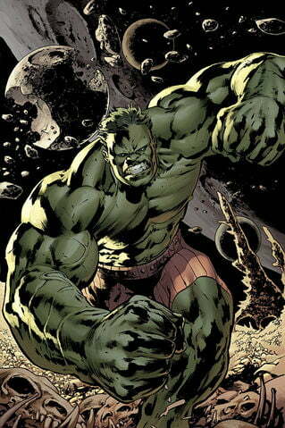 Variant cover art for The Incredible Hulk vol. 3 #92. Pencils by Bryan Hitch