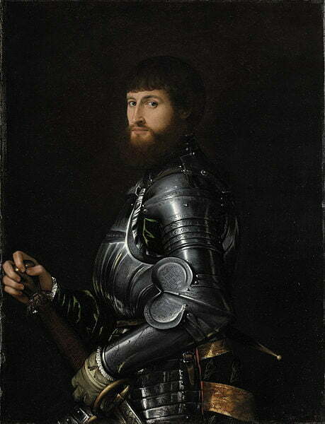 Attributed to Giovanni Battista Moroni (c. 1525-1578) Title Portrait of a Nobleman in Armour Date 1540 - 1560, Masterwork