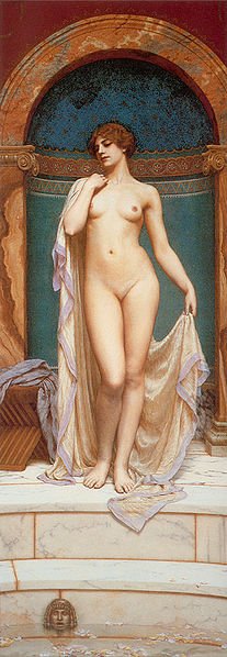 Venus at the Bath Date (1901) John William Godward (1861-1922)