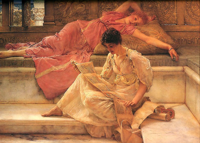 Lawrence Alma-Tadema (1836-1912) Title : Favourite Poete
