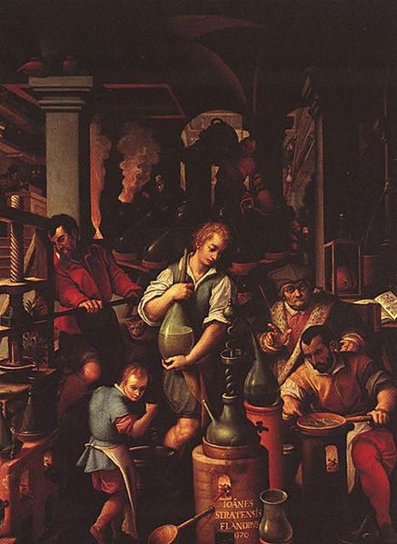Il laboratorio dell' Alchimista Jan van der Straet (1523-1605)