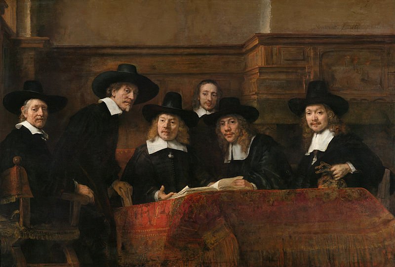 Rembrandt (1606-1669) Title The Syndics of the Amsterdam Drapers' Guild, known as the 'Sampling Officials' Date 1662