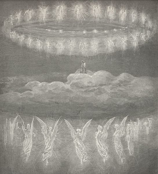  Illustration for Paradiso by Gustave Dore.