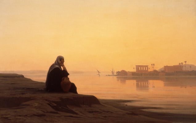  Auguste Veillon  (1834–1890)  The Nile at Philae 