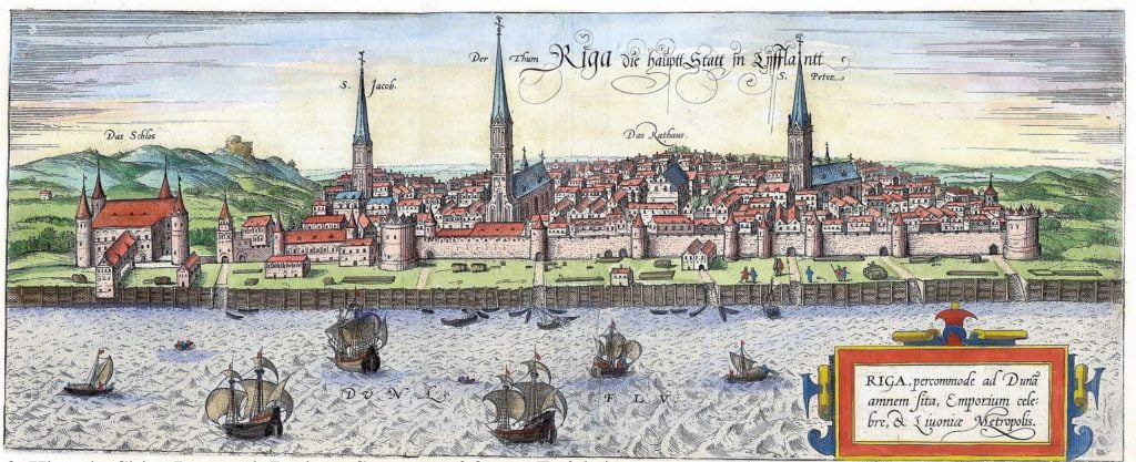 Panorama of Riga 1572
