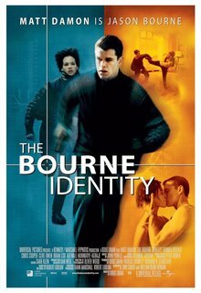 This is a poster for The Bourne Identity (2002 film). The poster art copyright is believed to belong to the distributor of the film, the publisher of the film or the graphic artist.