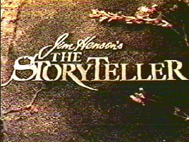 This is a logo for The Storyteller (TV series). Further details: Title screen from Jim Henson's The Storyteller TV show