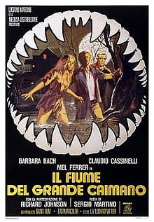 Italian theatrical release poster, The Great Alligator River