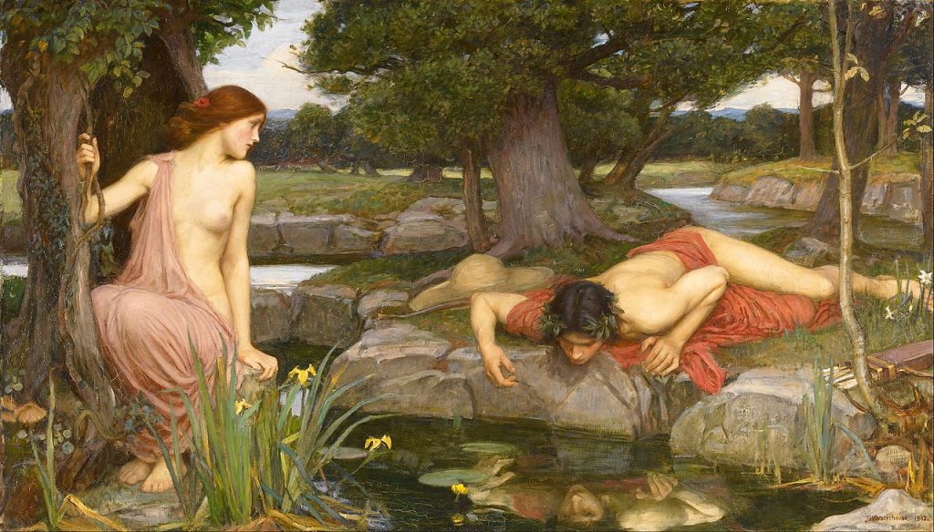 Paragon of beauty John William Waterhouse (1849-1917) Title Echo and Narcissus Date 1903