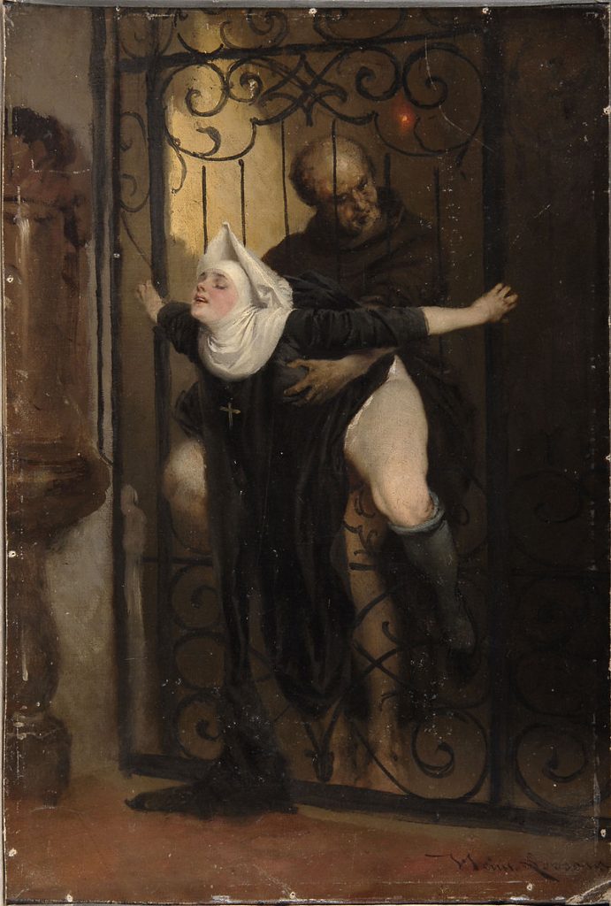 Heinrich Lossow  (1843–1897)  The Sin, Blasphemy