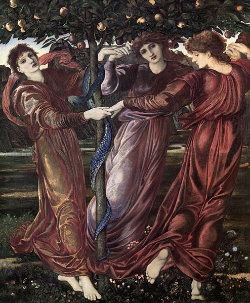 Edward Burne-Jones (1833-1898) Title Garden Hesperides (Maria Zambaco is one of the daughters of Night and Darkness), The Garden of the Hesperides