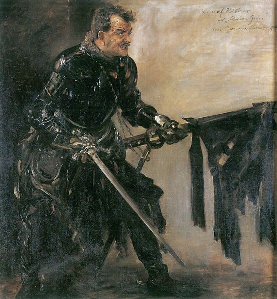 Corinth, Lovis Porträt des Rudolf Rittner als »Florian Geyer« (I. Fassung) Year 1906, Martyr