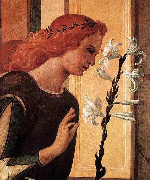 The Divine Shard, Giovanni Bellini 1430-1516 Title Angel Announcing (detail) Year c. 1500