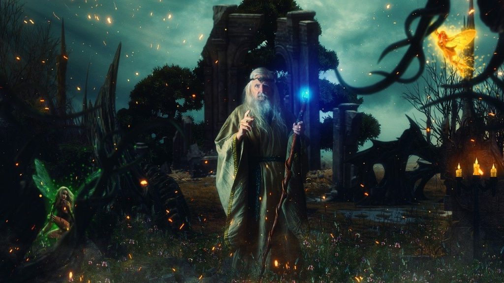 druid, fairies, magic