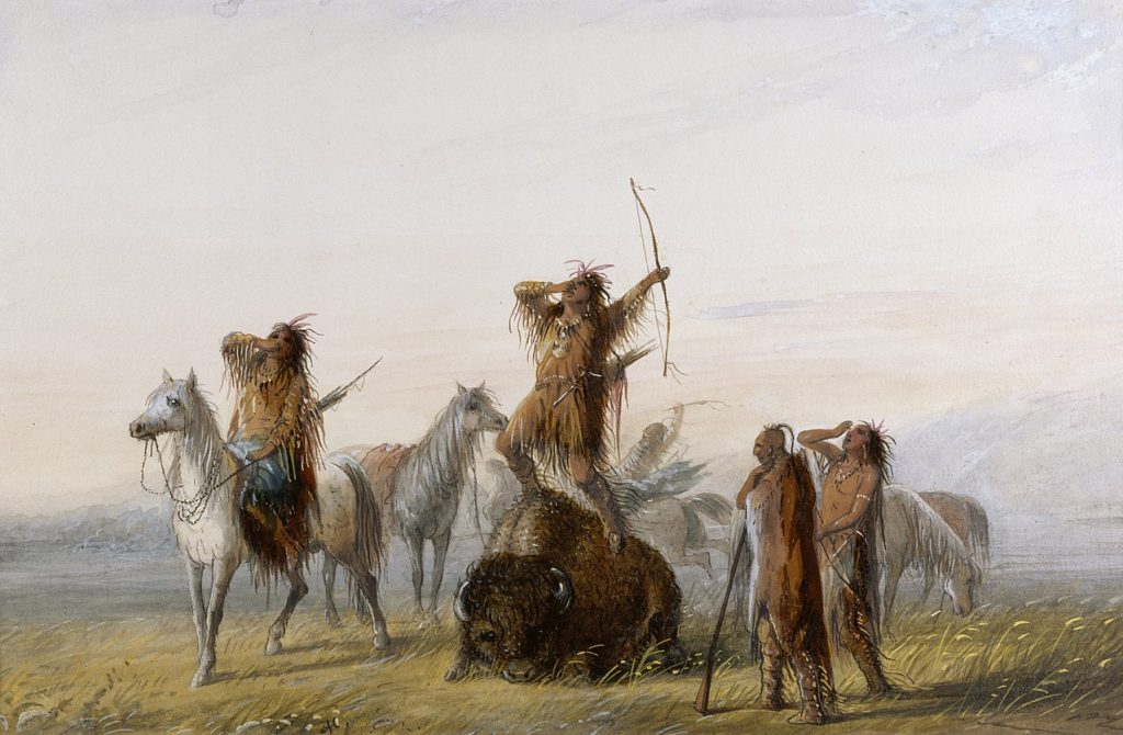 Mark of the HunterBy Alfred Jacob Miller - Walters Art Museum: Home page  Info,  about artwork, Public Domain, https://commons.wikimedia.org/w/index.php?curid=18782831