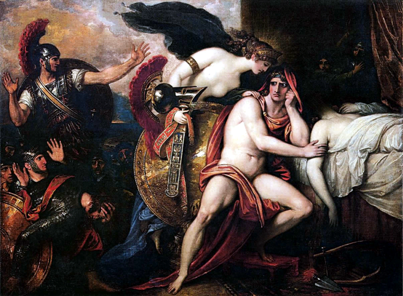 By Benjamin West - https://commons.wikimedia.org/wiki/File:Thetis_Bringing_Armor_to_Achilles_I_by_Benjamin_West.jpg, CC0, https://commons.wikimedia.org/w/index.php?curid=57622263, Half God