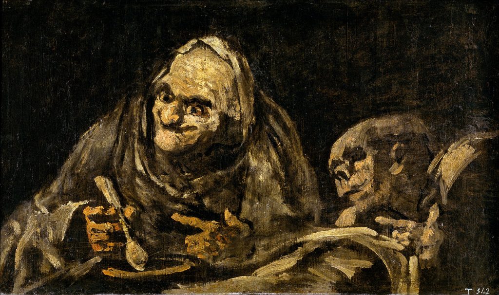 By Francisco Goya - http://www.eeweems.com/goya/old_men_eating_900.jpg, Public Domain, https://commons.wikimedia.org/w/index.php?curid=2294509, Hag Lesser