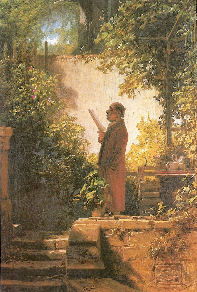 By Carl Spitzweg - Self-scanned, Public Domain, https://commons.wikimedia.org/w/index.php?curid=2695221, Speak with Plants