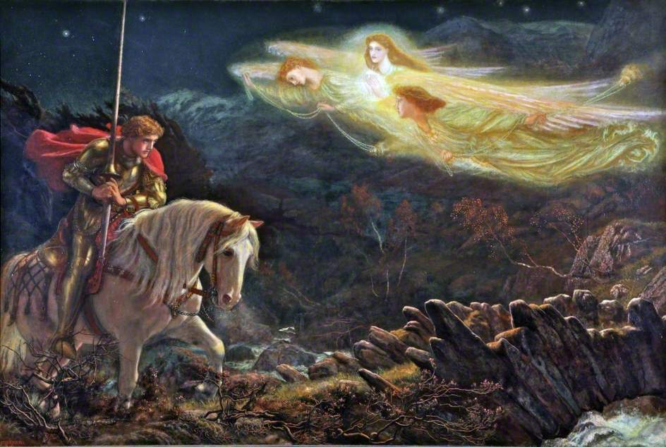 By Arthur Hughes - Art UK, Public Domain, https://commons.wikimedia.org/w/index.php?curid=44765314, Divine Power