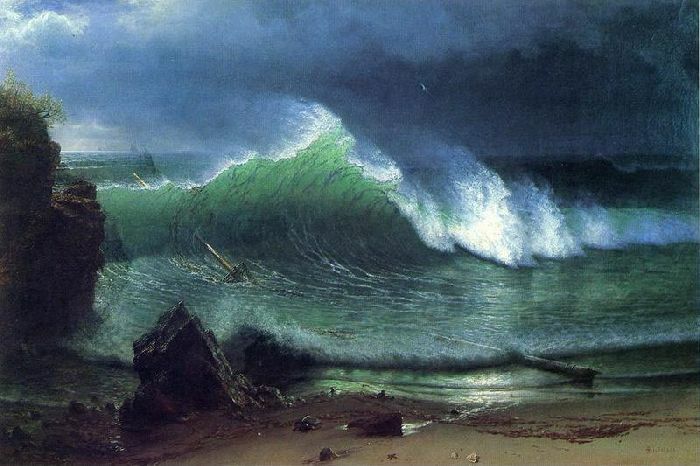 By Albert Bierstadt - artsdot.com, Public Domain, https://commons.wikimedia.org/w/index.php?curid=15648499, Persistence of the Waves