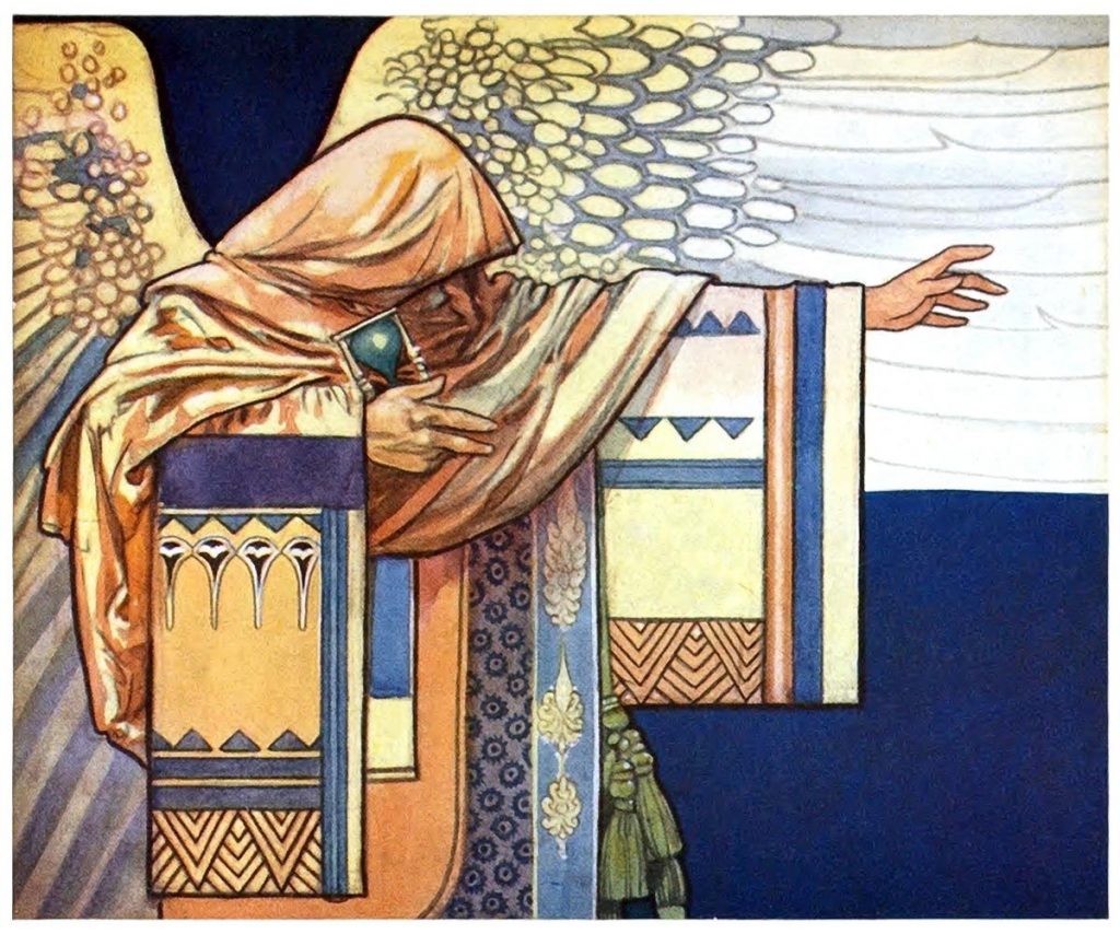 René Bull, from Rubáiyát of Omar  Khayyám, rendered into English by Edward FitzGerald, London, 1913., Holy Smite