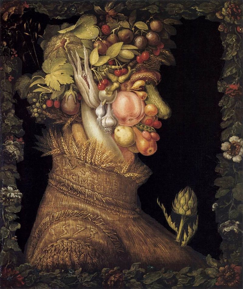 By Giuseppe Arcimboldo - Web Gallery of Art:   Image  Info about artwork, Public Domain, https://commons.wikimedia.org/w/index.php?curid=15883078, The Seasons