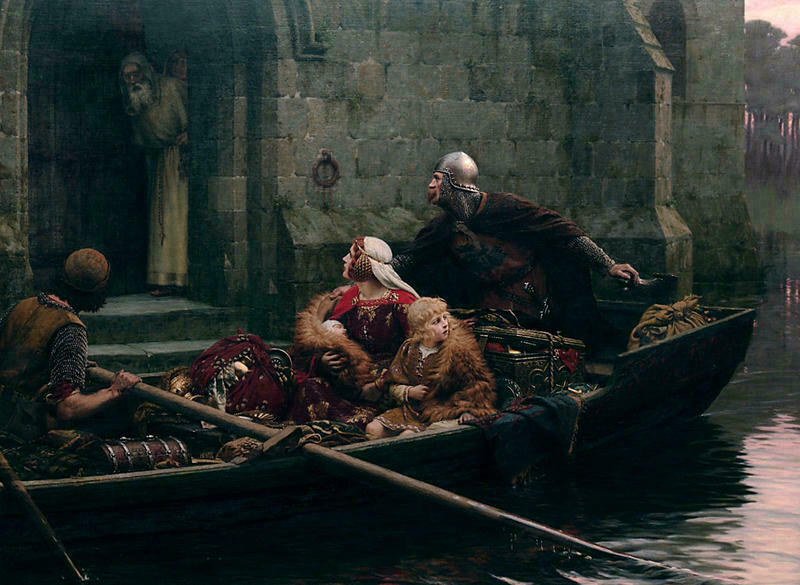 By Edmund Leighton - http://www.nzmuseums.co.nz/account/3236/object/1353, Public Domain, https://commons.wikimedia.org/w/index.php?curid=3107336, Rowboat