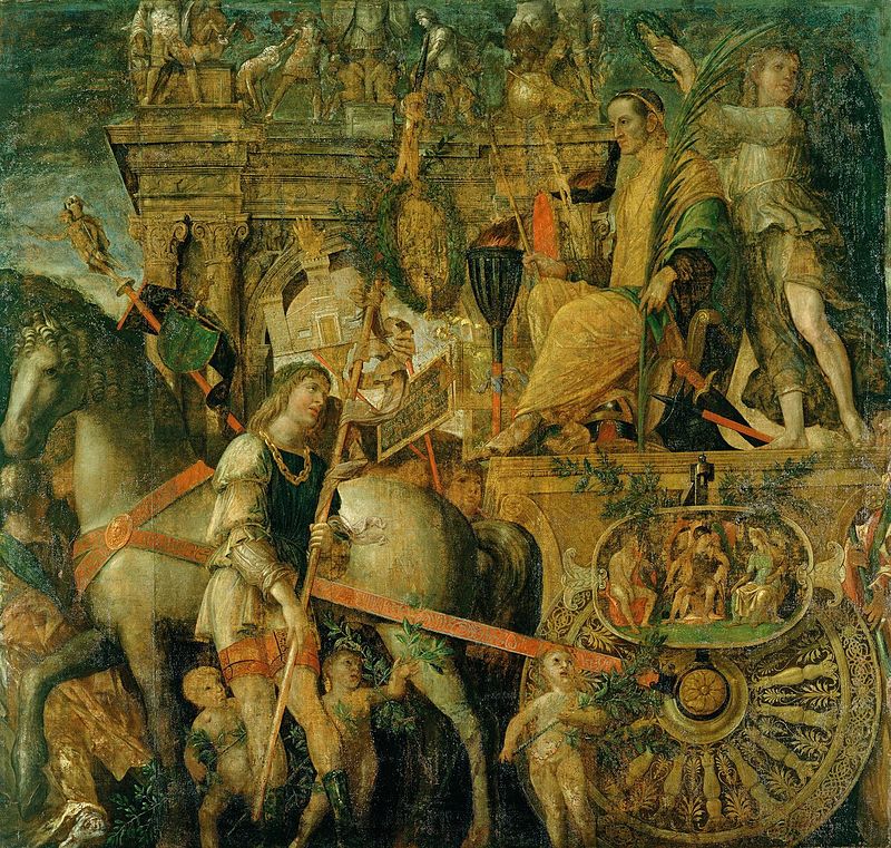 By Andrea Mantegna - Digitised image, Royal Collection, Public Domain, https://commons.wikimedia.org/w/index.php?curid=32768548, Chariot, Heavy