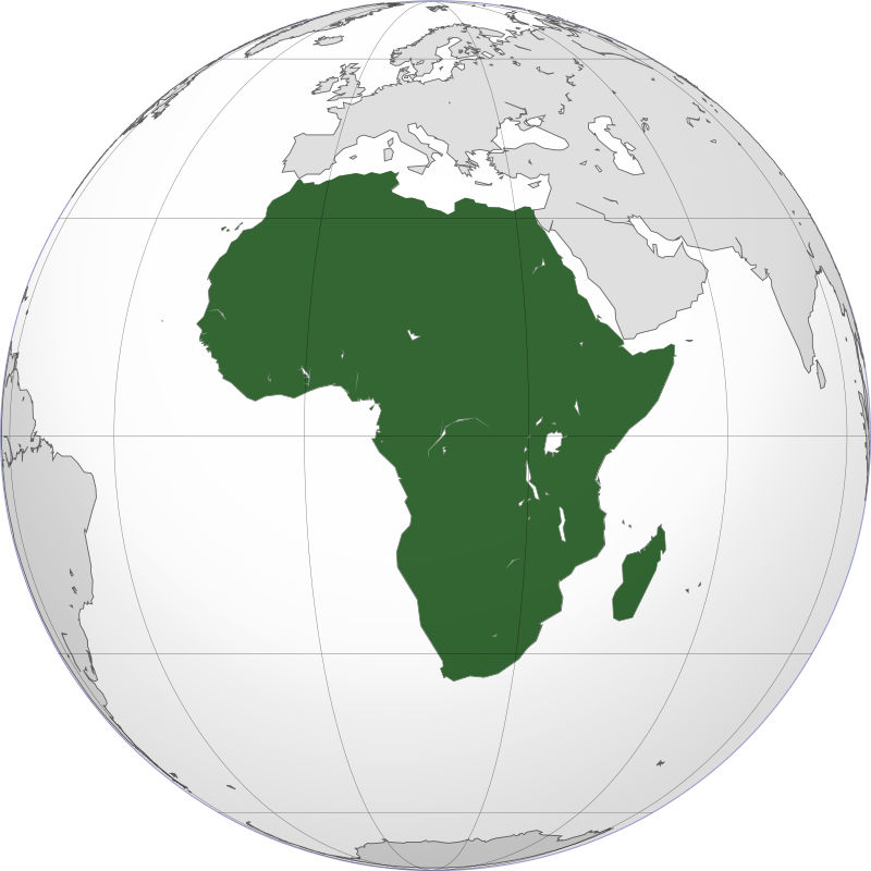 By Martin23230 - Africa (orthographic projection).svg, CC BY-SA 3.0, https://commons.wikimedia.org/w/index.php?curid=85489591