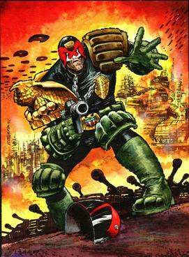 By Carlos EzquerraThe copyright holder, Rebellion A/S have indicated that images from 2000 AD may be used within Wikipedia.2000 AD and Judge Dredd copyright Rebellion Developments A/S 1977-2021.Discussion here- Wikipedia:WikiProject_Comics/copyright#2000_AD - http://www.comicartfans.com/gallerypiece.asp?piece=1180329, Fair use, https://en.wikipedia.org/w/index.php?curid=54892648 Judge Dredd