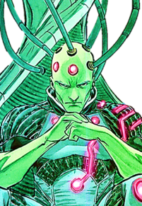 Brainiac, By [1], Fair use, https://en.wikipedia.org/w/index.php?curid=53709928, Interior artwork from Superman: Secret Files 2009 vol. 1, 1 (October 2009  DC Comics) Art by Francis Manapul