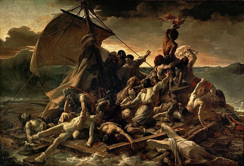 Jean Louis Théodore Géricault (1791-1824) Title: The Raft of the Medusa, Domain, Cannibalism