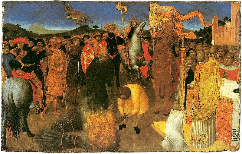Stefano di Giovanni (1392-1450) Burning of a heretic Date 1430-32, Sense Heretic