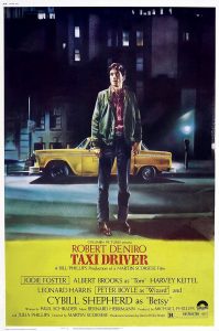 Poster for Taxi Driver, an American film starring Robert De Niro.