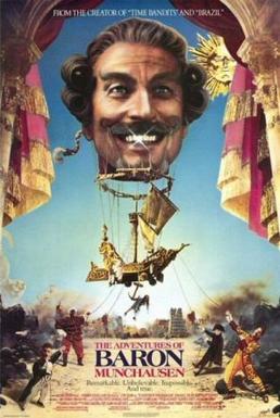 Theatrical release poster by Lucinda Cowell, Adventures of Baron Munchausen
