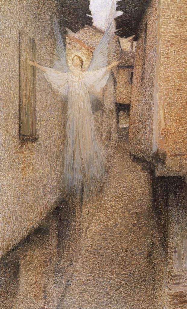 Henri-Jean Guillaume Martin (1860–1943), Title-The Apparition, Date1895, Heavenly Blessing