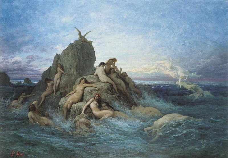 Oceanides (Naïads of the Sea) Date c.1860 - 1869 Gustave Doré (1832-1883), Quickswim