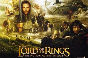 A poster for the Lord of the Rings film trilogy, The Lord of the Rings