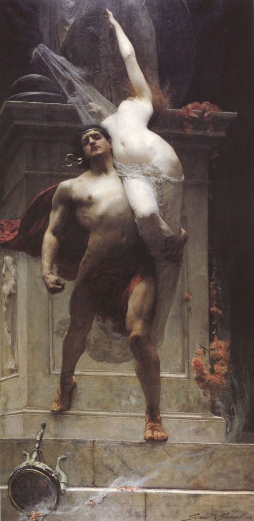 "Ajax and Cassandra" by Solomon Joseph Solomon, 1886, Physique
