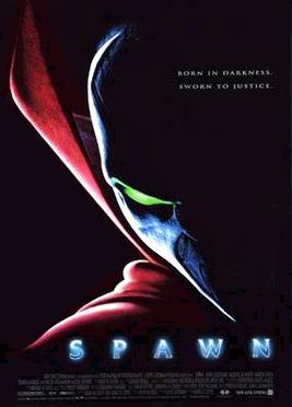 This is a poster for Spawn (film). The poster art copyright is believed to belong to the distributor of the film, the publisher of the film or the graphic artist.