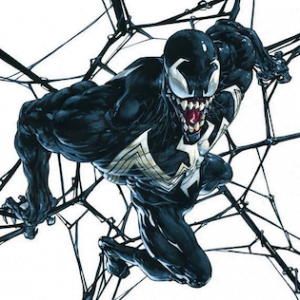 Venom in Web of Venom Marvel promotional poster for the 30th anniversary of Venom (January 2018). Art by Clayton Crain.