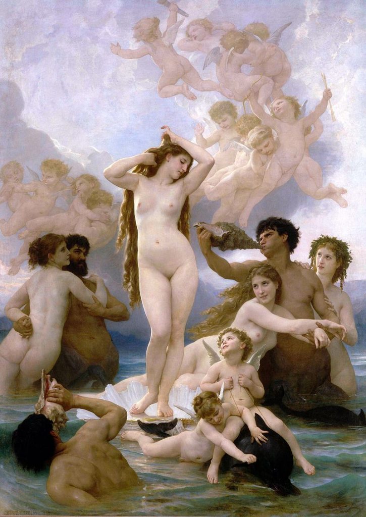 William-Adolphe Bouguereau (1825-1905) The Birth of Venus, Glamour