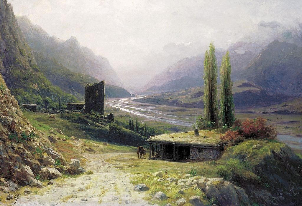 Lev Lagorio (1827–1905) Title: A Caucasian Gorge, Date - 1893