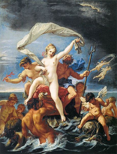 Sebastiano Ricci (1659-1734) Title Neptune and Amphitrite Date between 1691 and 1694, Amphitrite