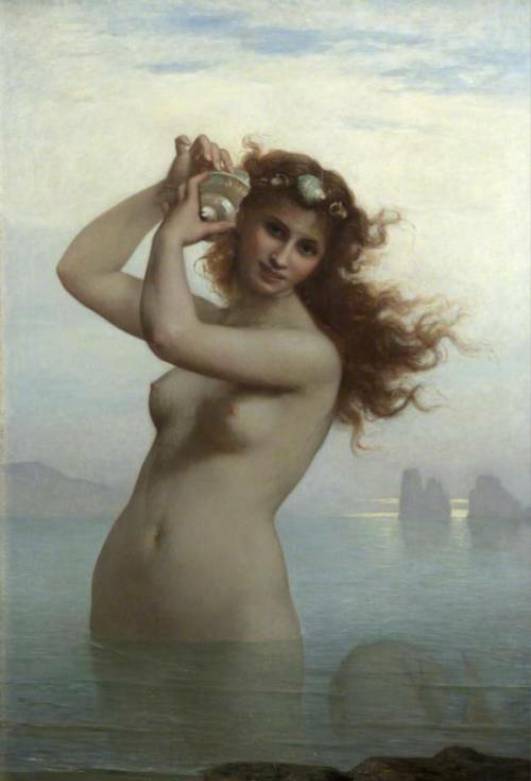 Charles Landelle (1821–1908): The Siren, Ved-ava