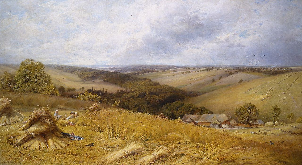 William W. Gosling (1824-1883): A Hot Day in the Harvest Field, Plains Terrain
