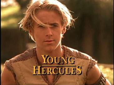 A blond haired teenager wearing a light brown tunic top. At the bottom of the image is the title of the show in yellow capital letters.
