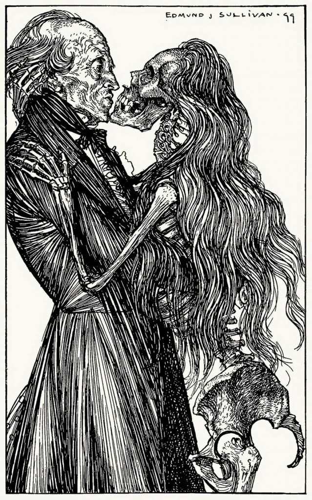Edmund J. Sullivan, from A dream of fair women, & other poems, by Alfred Lord Tennyson, London, 1900. Undead