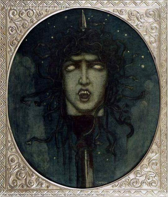 Paul Glauco Cambon, Head of Medusa Carl Laszlo Collection, Basel Date: 1919 Technique: Oil on canvas, 68 x 57.2 cm, Medusa, Unique