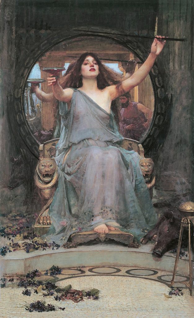 Circe, John William Waterhouse Circe Offering the Cup to Ulysses (1891)